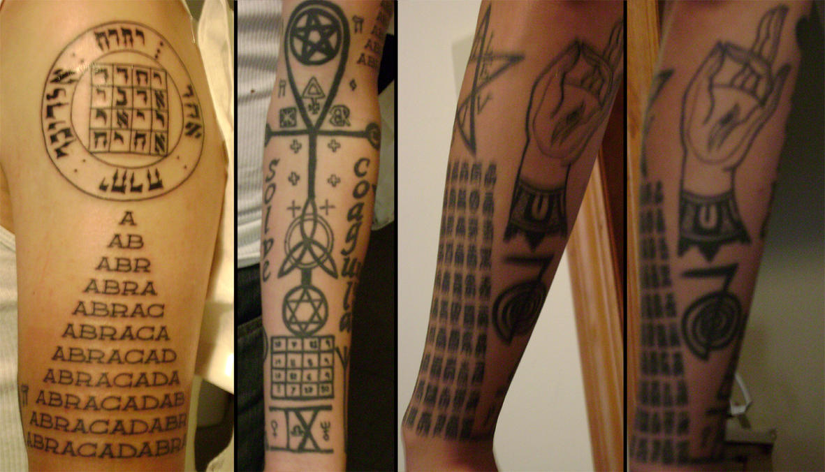 Tattoos left arm by