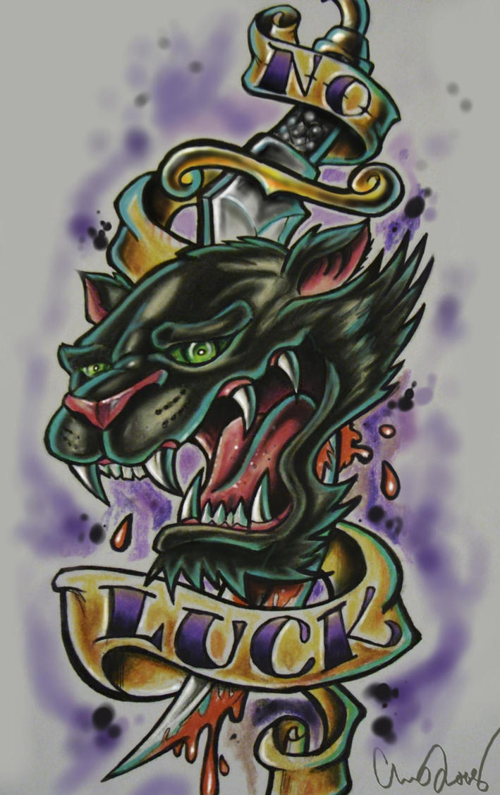 panther tattoo design by chrisxart on deviantART