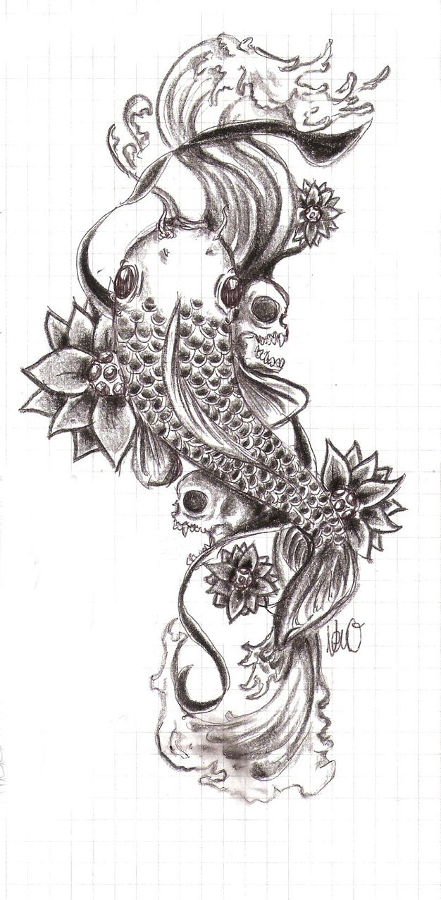 Koi Tattoo 2 | Flower Tattoo