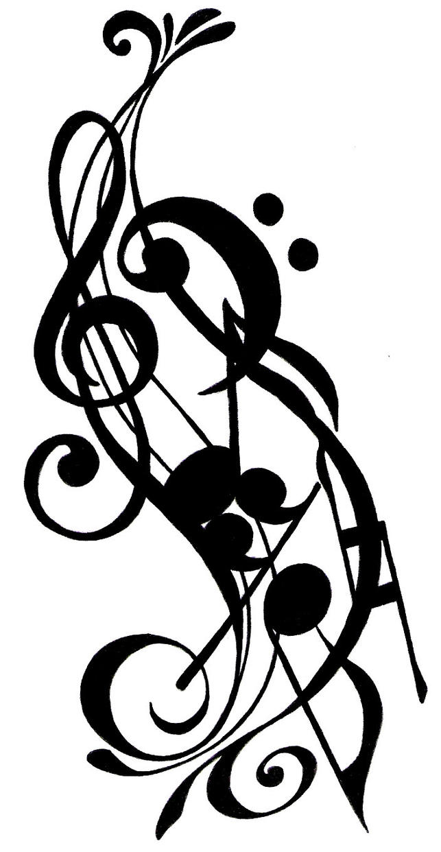 Musical Tattoo Design by
