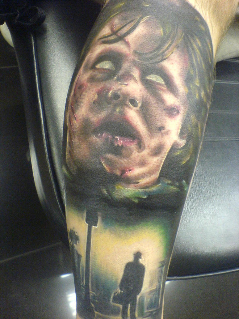 Exorcist sleeve tattoo - sleeve tattoo