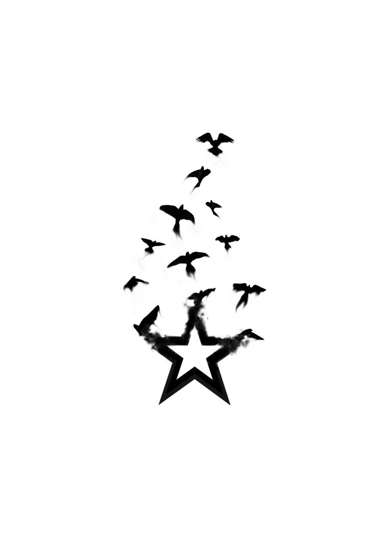 Star Bird Tattoo By