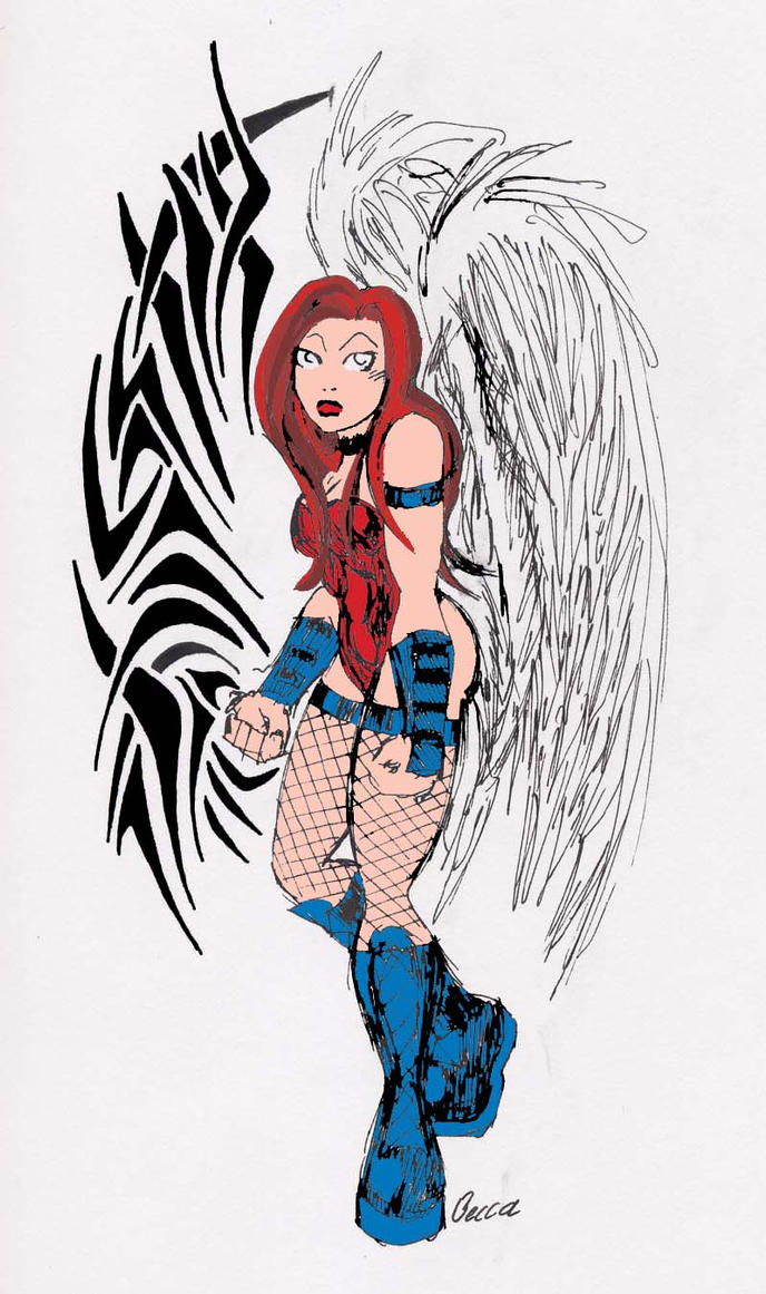 Angel with tribal colour by ShamanMagic on deviantART