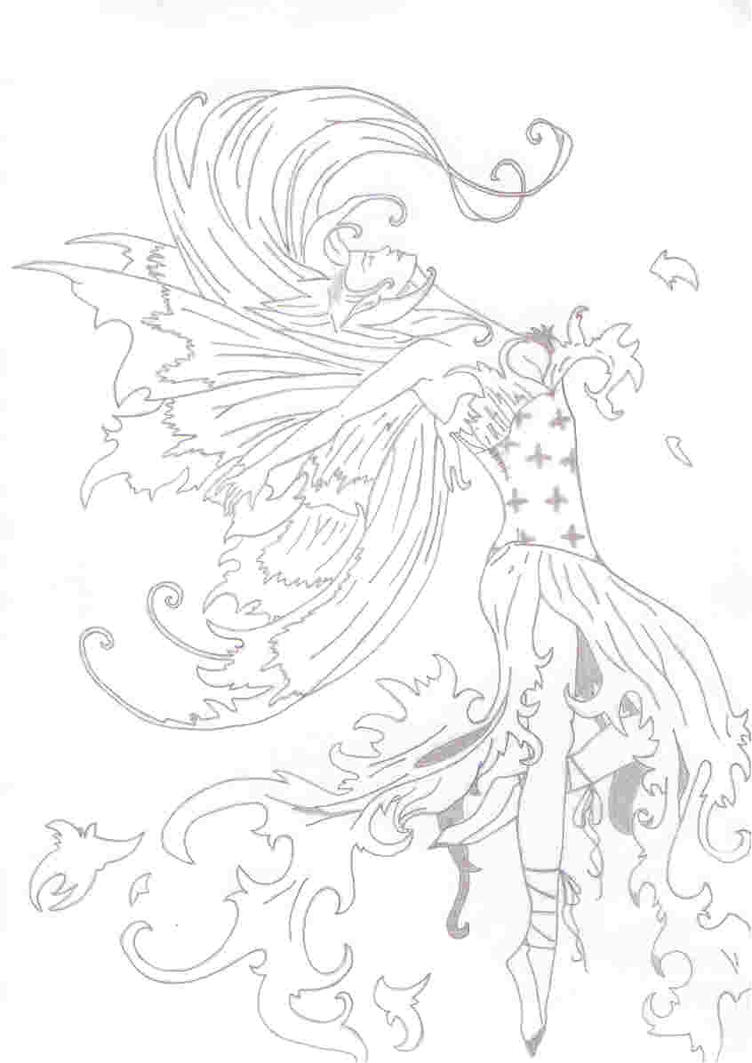 fairies art coloring pages - photo #37