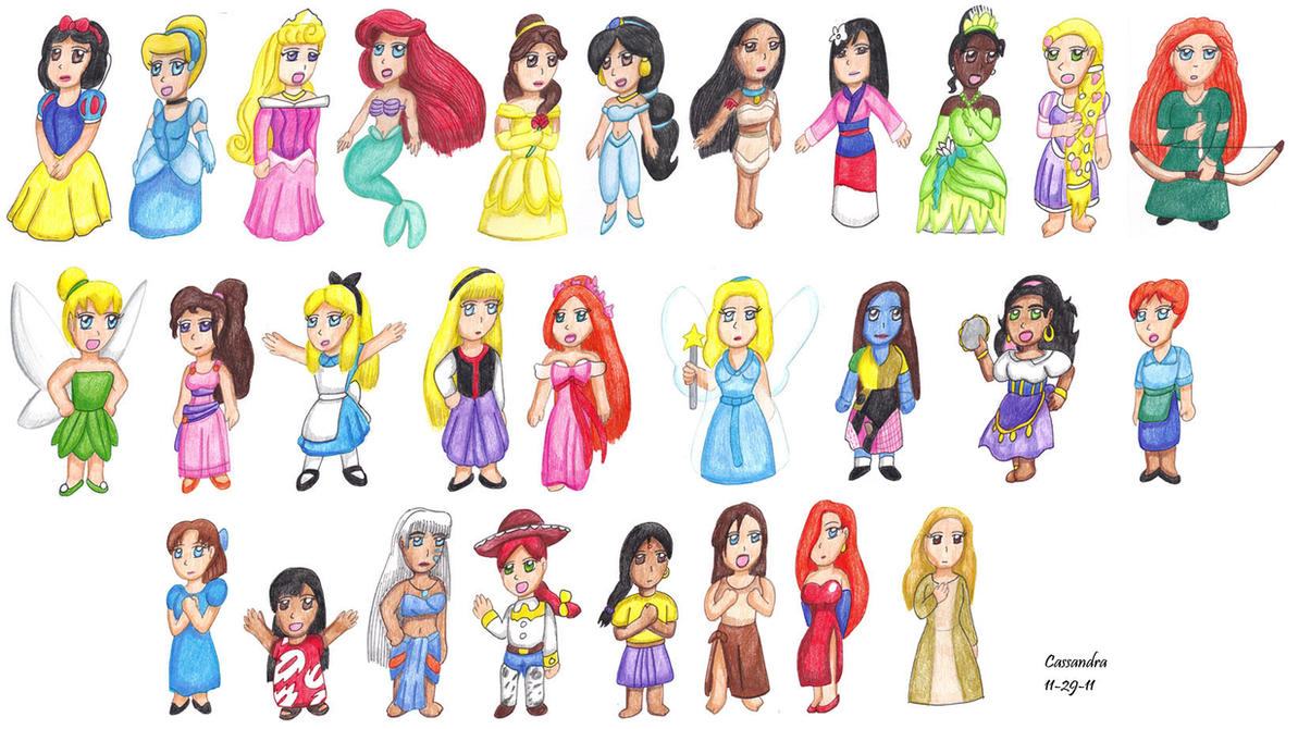 Disney Characters Girls