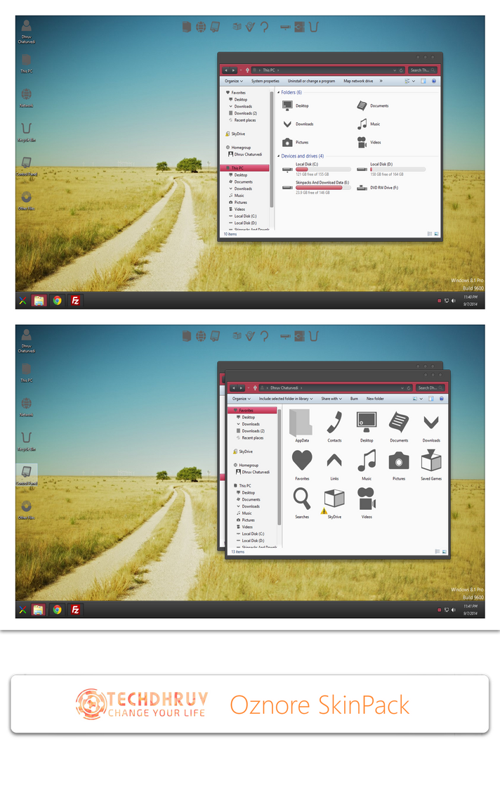 CLASSIFIED theme for Win8/8.1