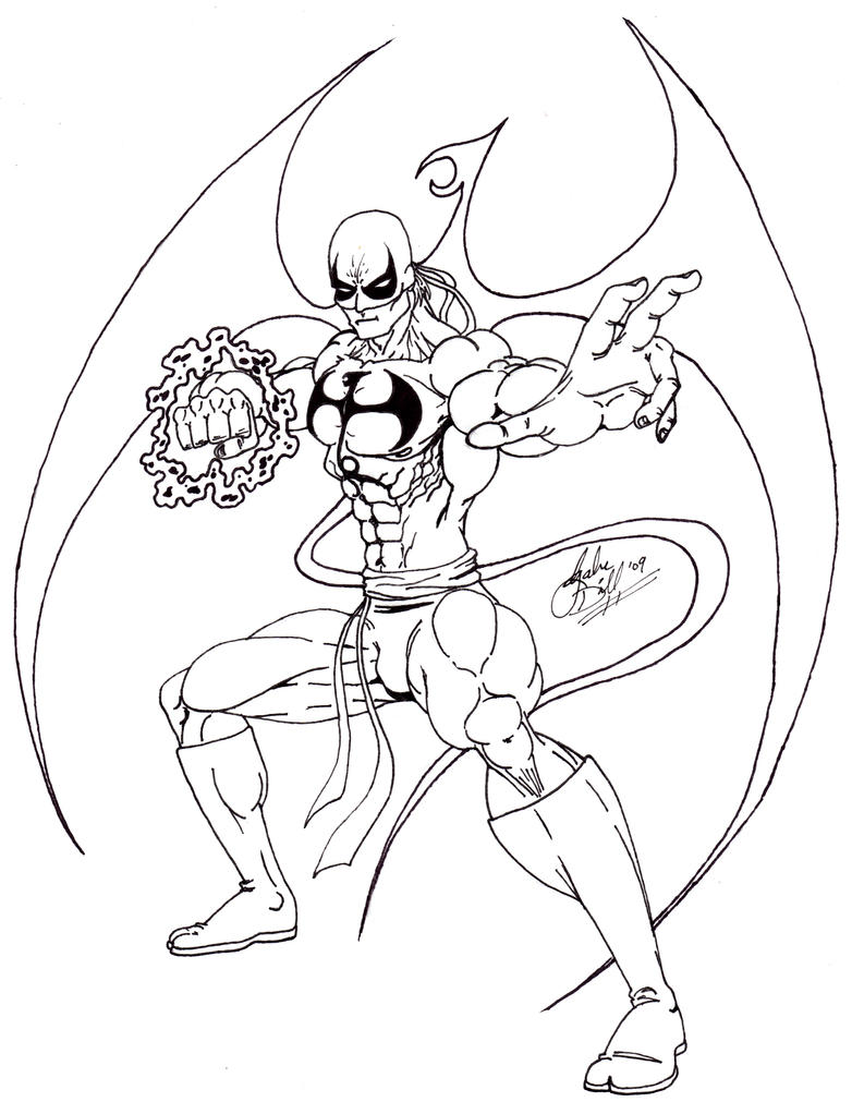 ultimate spiderman iron fist coloring pages - photo #24