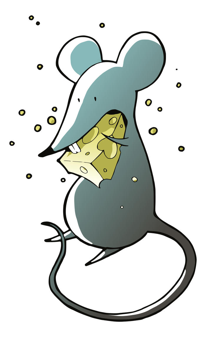 clipart mouse eating cheese - photo #7