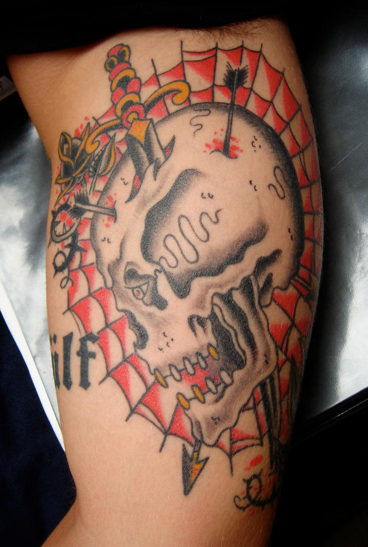 skull tattoo by