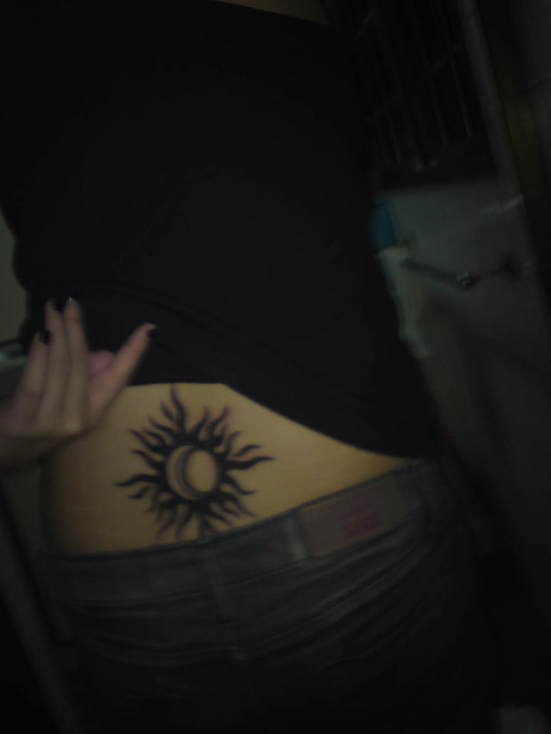 Tribal Sun with Crescent Moon by youknick on deviantART
