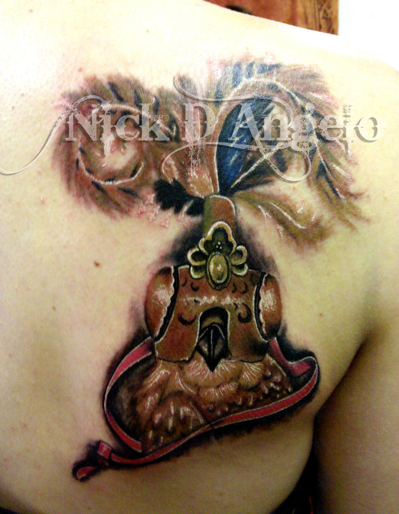 Warrior Owl Tattoo by
