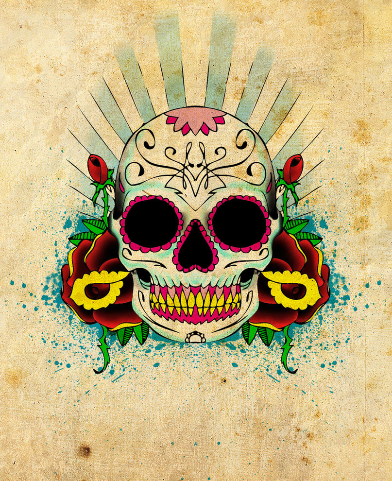 Mexican Skull Tattoo Design Picture 2