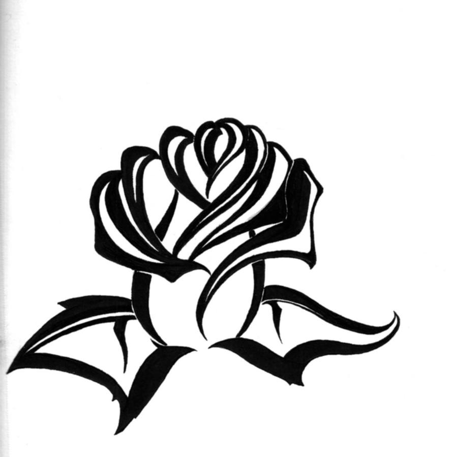 Rose Tribal | Flower Tattoo