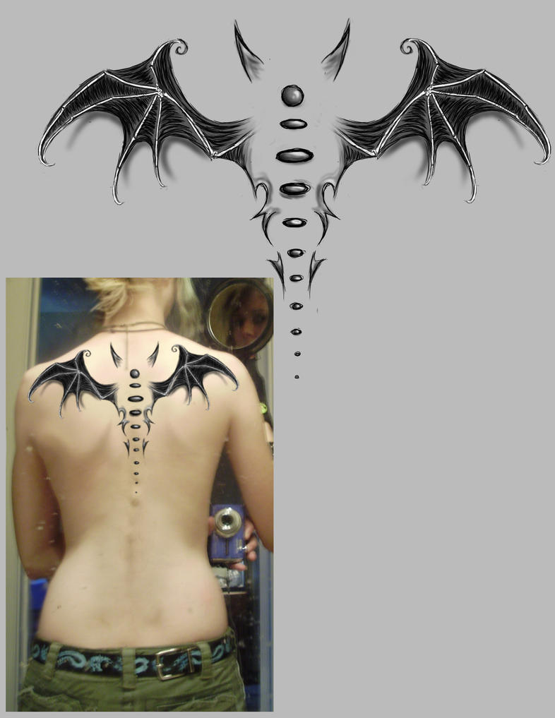 Batwings Tattoo Design - shoulder tattoo