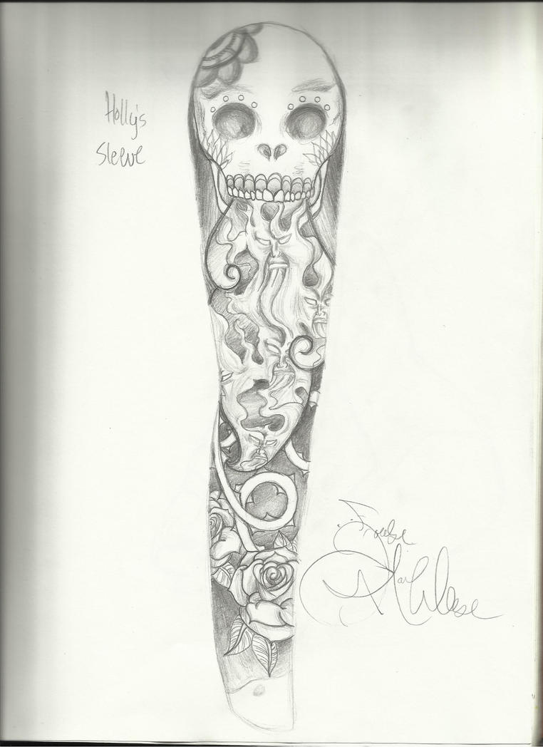 Death Sleeve Tattoo Drawings
