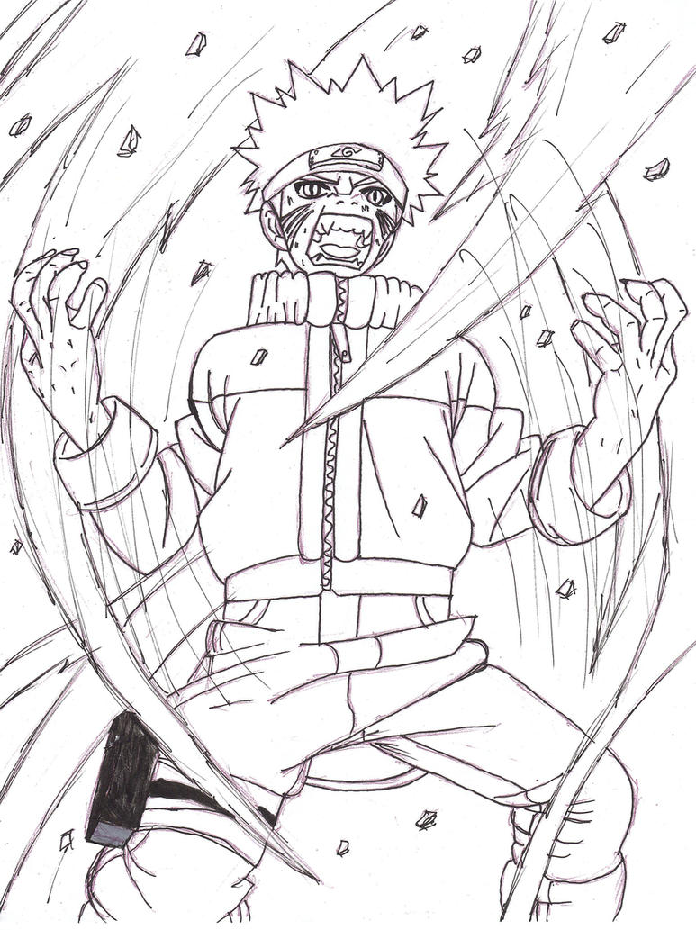 naruto nine tailed fox coloring pages - photo #4