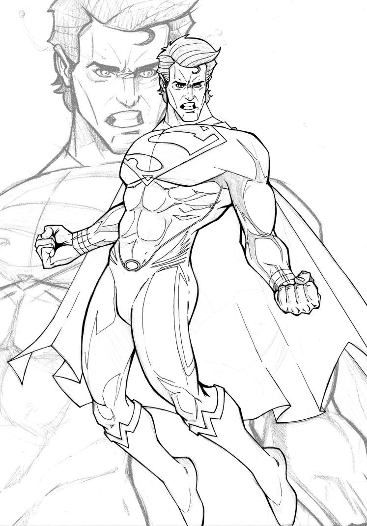 man of steel coloring pages - photo #22