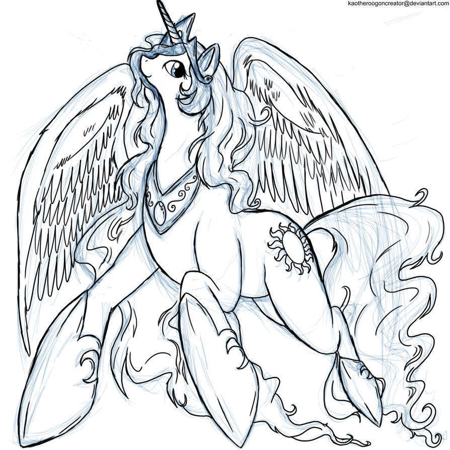 My little pony friendship is magic coloring pages princess celestia and luna photo 6
