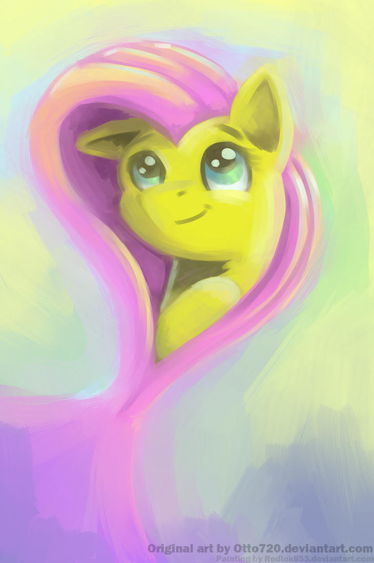 pretty_fluttershy_painting_by_redink853-