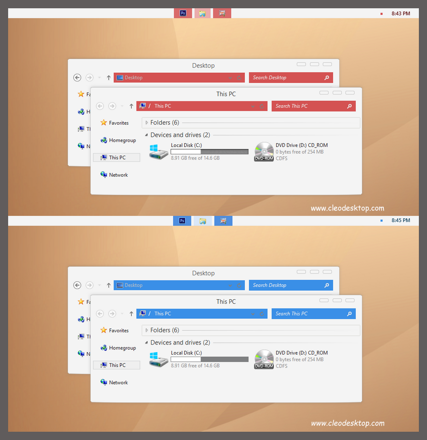 Laxi Blue-Light Theme For Win8
