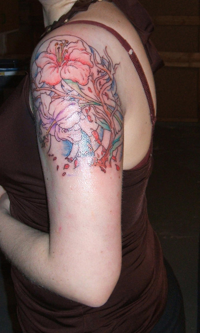 Flowers mini sleeve - sleeve tattoo