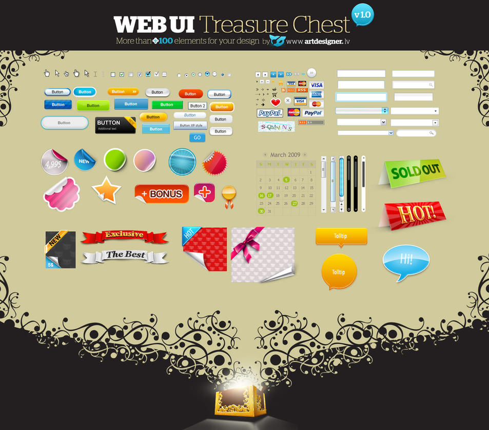 WEB UI Treasure Chest v 1 0 by LazyCrazy 20 Packs de ressources Web UI