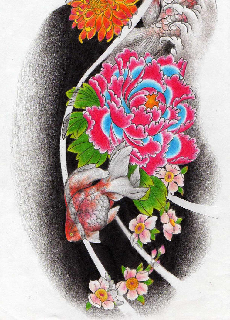 japanese tattoo sketch 2 WIP