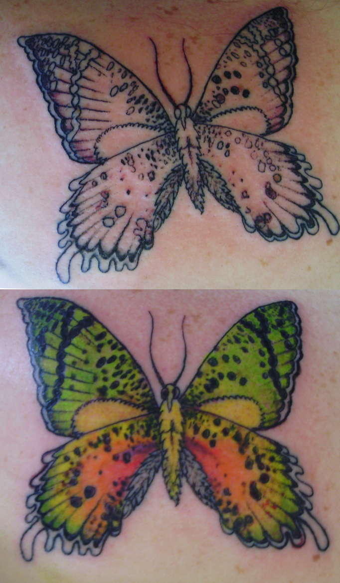 butterfly tattoo tattoos lowry marcia chicano style deviantart kensington market la note music