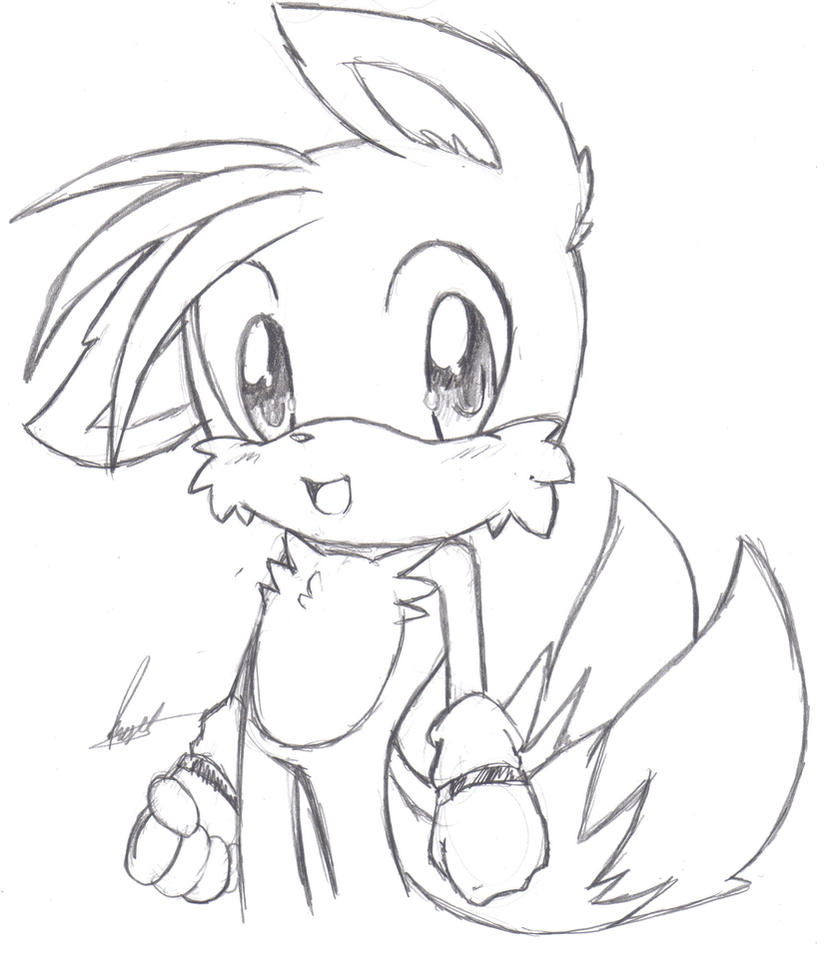 tails the fox coloring pages - photo #33