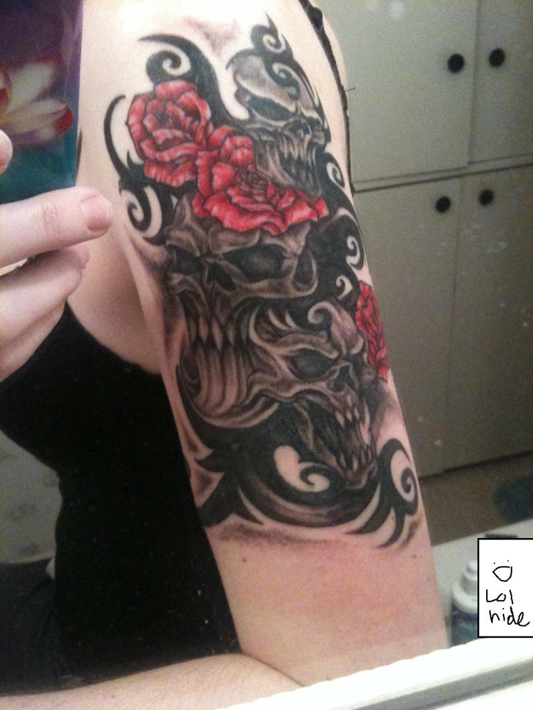 skull tattoo sleeve