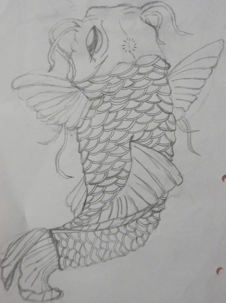 koi fish tattoo by