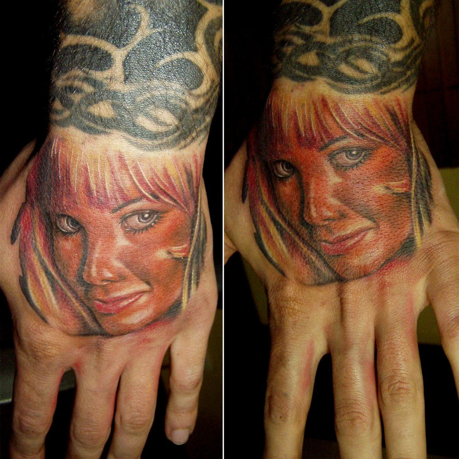 Face Tattoo by ~ED-Tattoo on