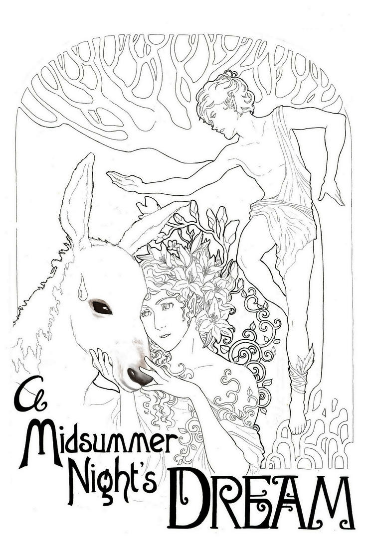 a midsummer nights dream free coloring pages - photo #12