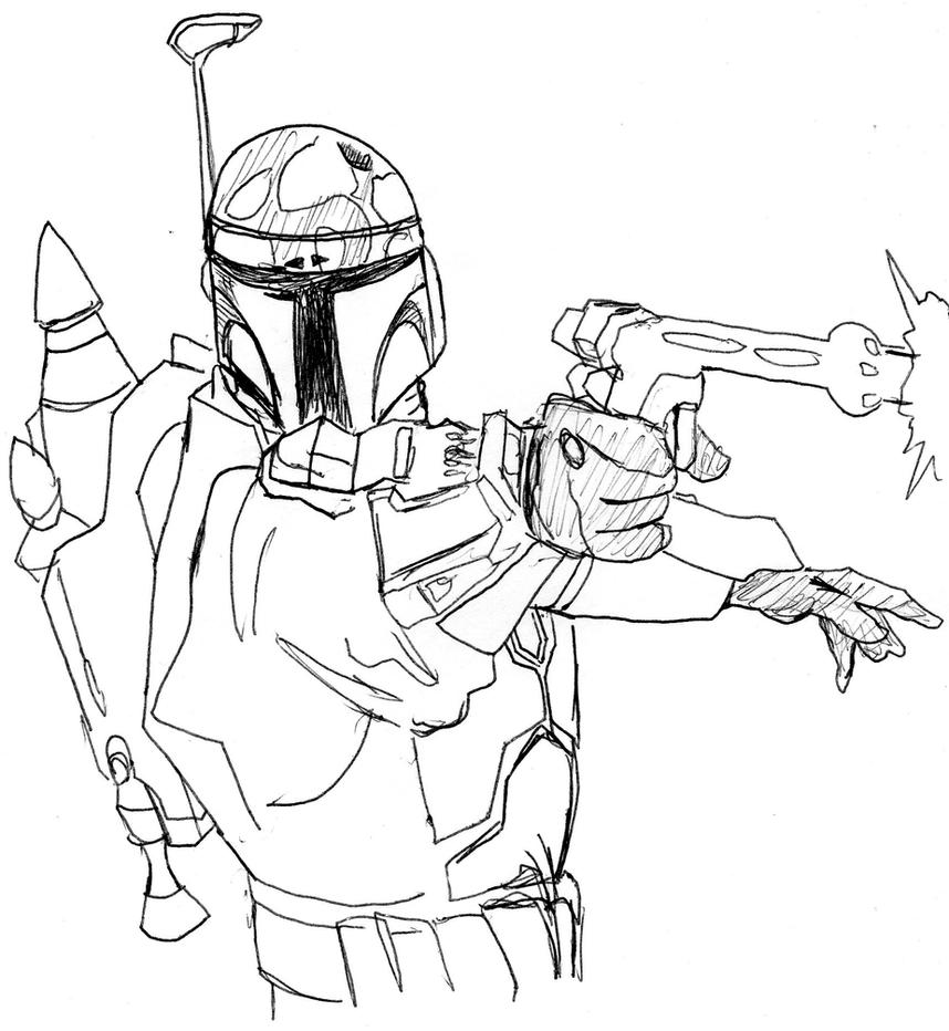 jango and boba fett coloring pages - photo #22