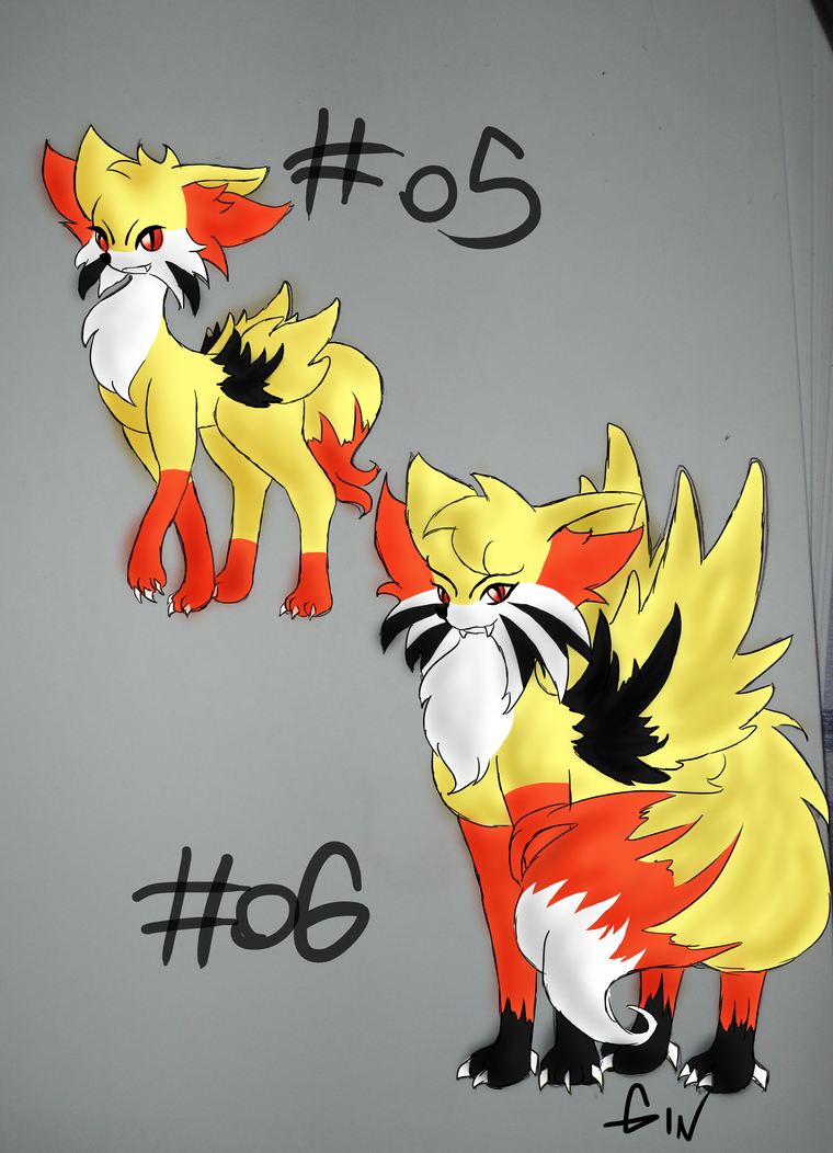 [Discussao] Pokémon X/Y - Página 32 Fennakin__s_evolutions_by_blackbeebee-d5qy8ht