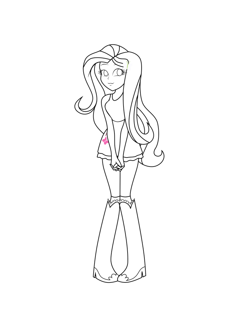 fluttershy equestria girls coloring pages - photo #23