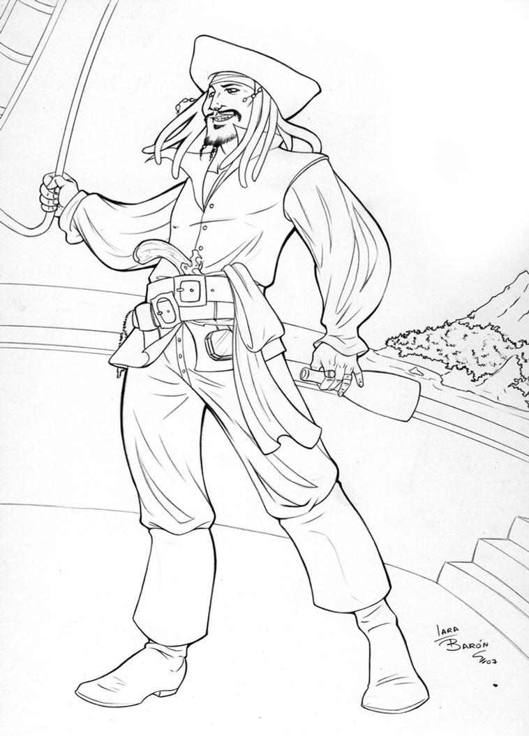 jack sparow coloring pages - photo #21