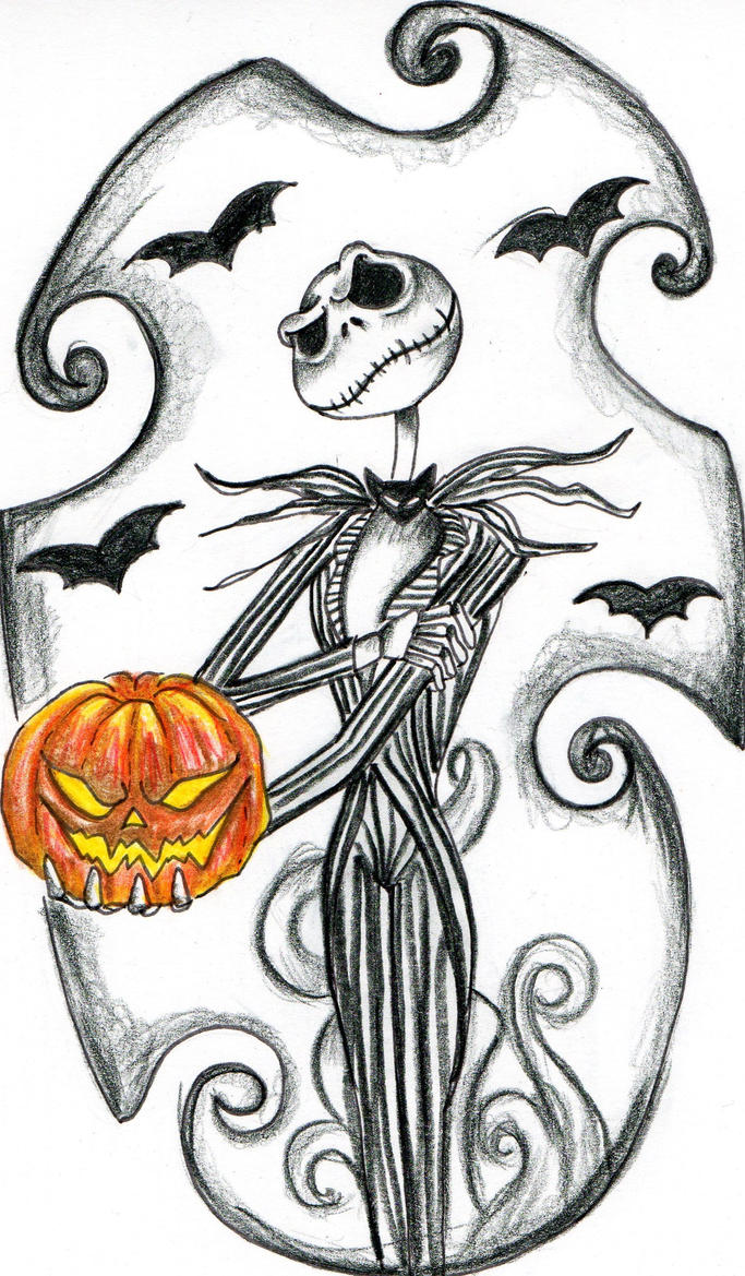 jack skellington nightmare before christmas coloring pages - photo #40