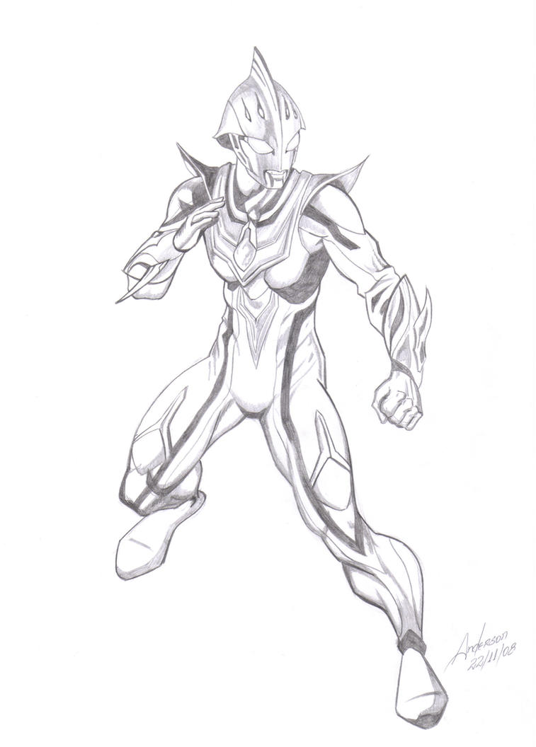 Gambar Mewarnai Ultraman Zero - Radea