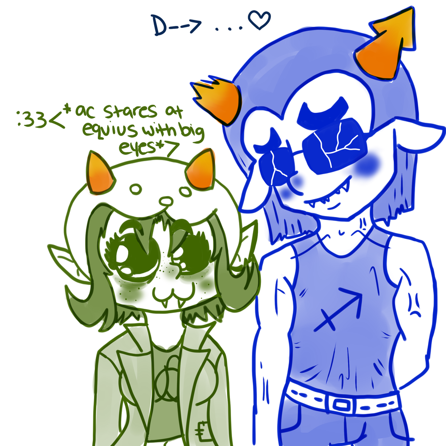 Nepeta and Equius by Cattshire on DeviantArt