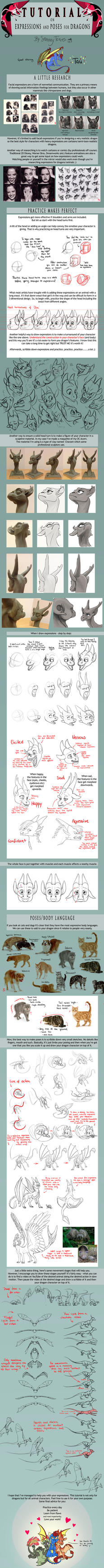 TUTORIAL: Expressions and Poses for Dragons by SammyTorres on DeviantArt